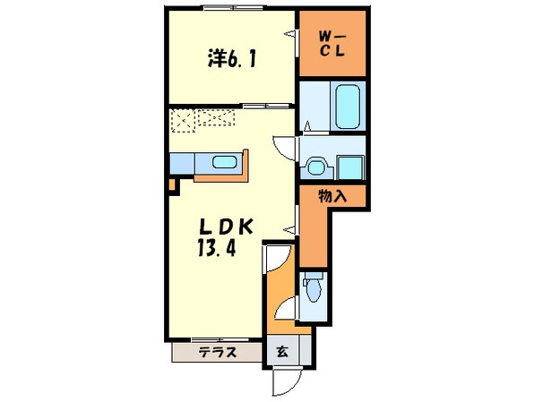 ユニヴェ－ルの物件間取画像